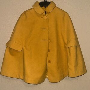 Only Mustard Yellow Cape Coat